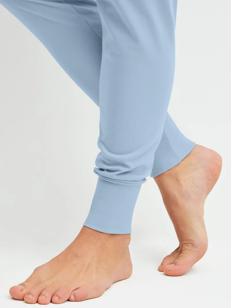 DAMEN Pyjama mit Bündchen