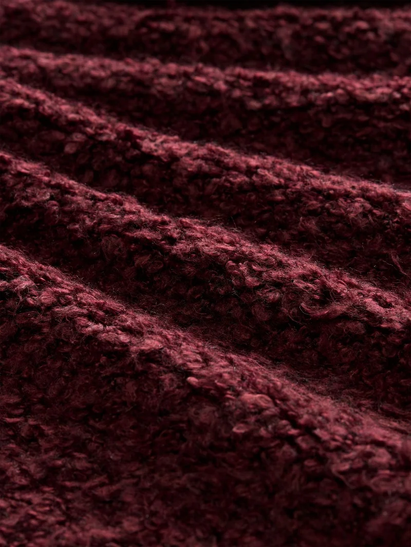 Loose Fit Bouclé Cardigan
