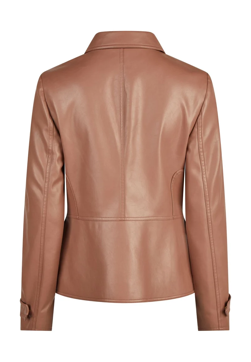 Blazer aus weichem Faux Leather