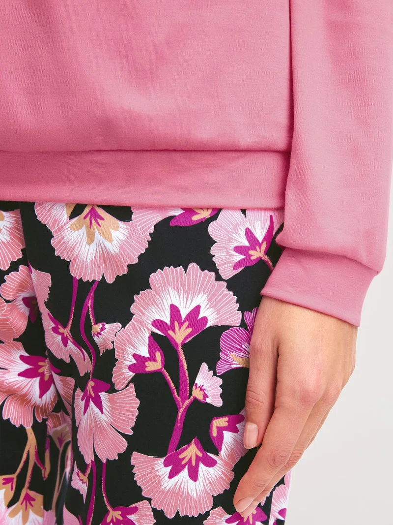 DAMEN Pyjama mit Bündchen