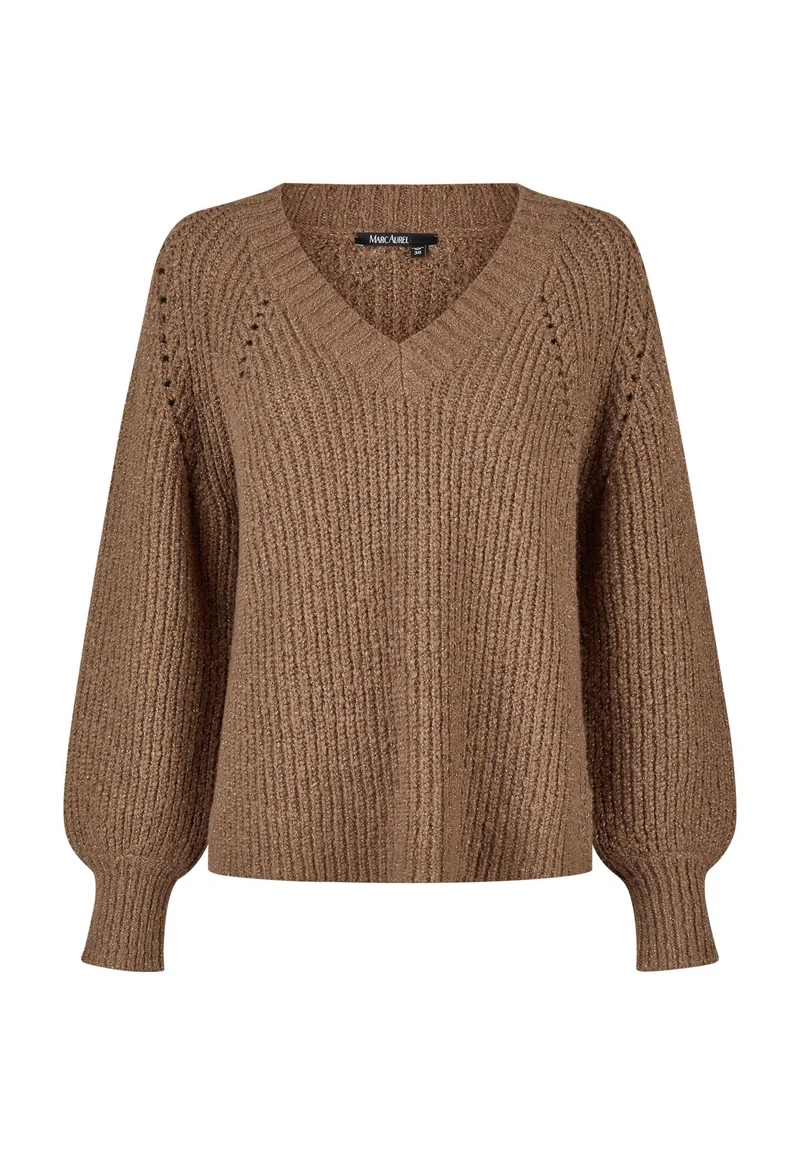 Pullover mit Metallic-Mischung