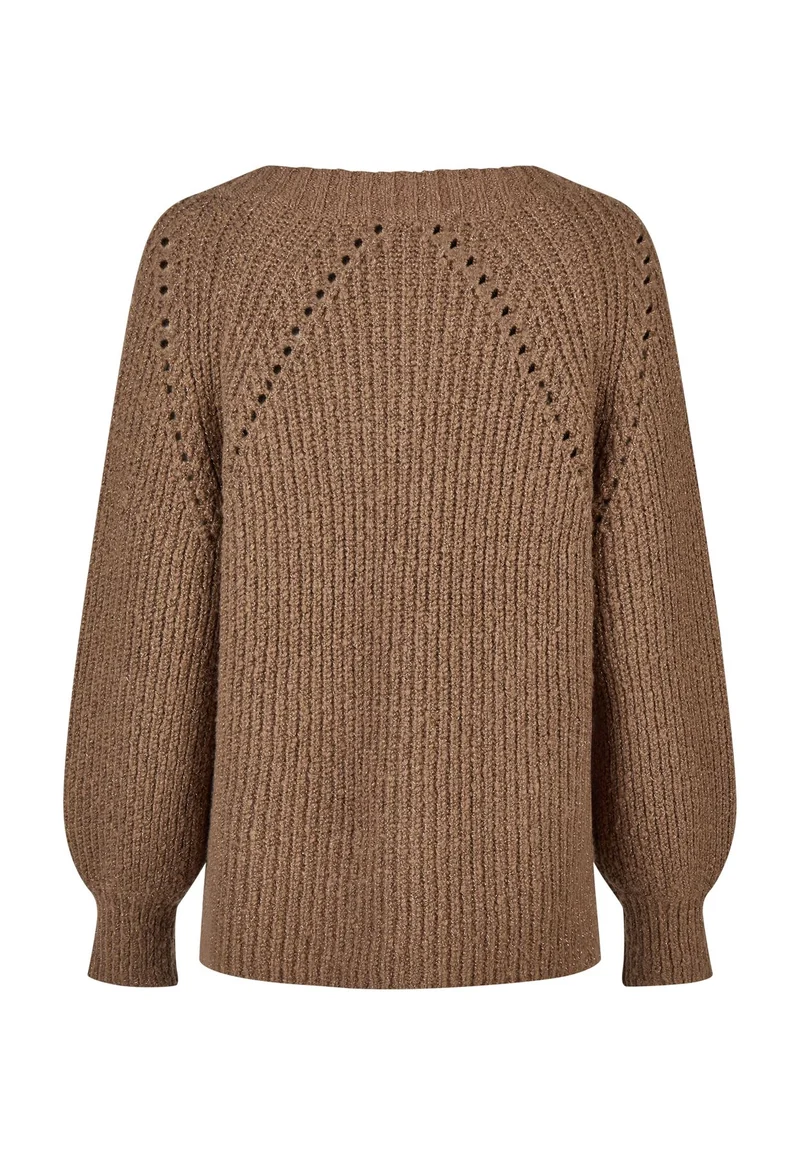 Pullover mit Metallic-Mischung