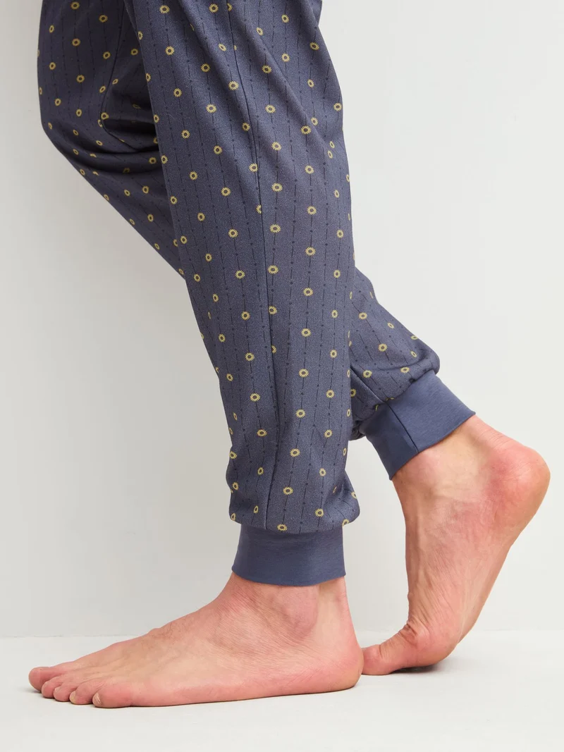 HERREN Pyjama mit Bündchen