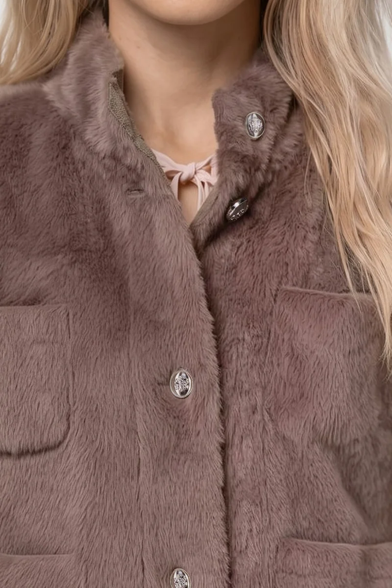 Jacke, taupe