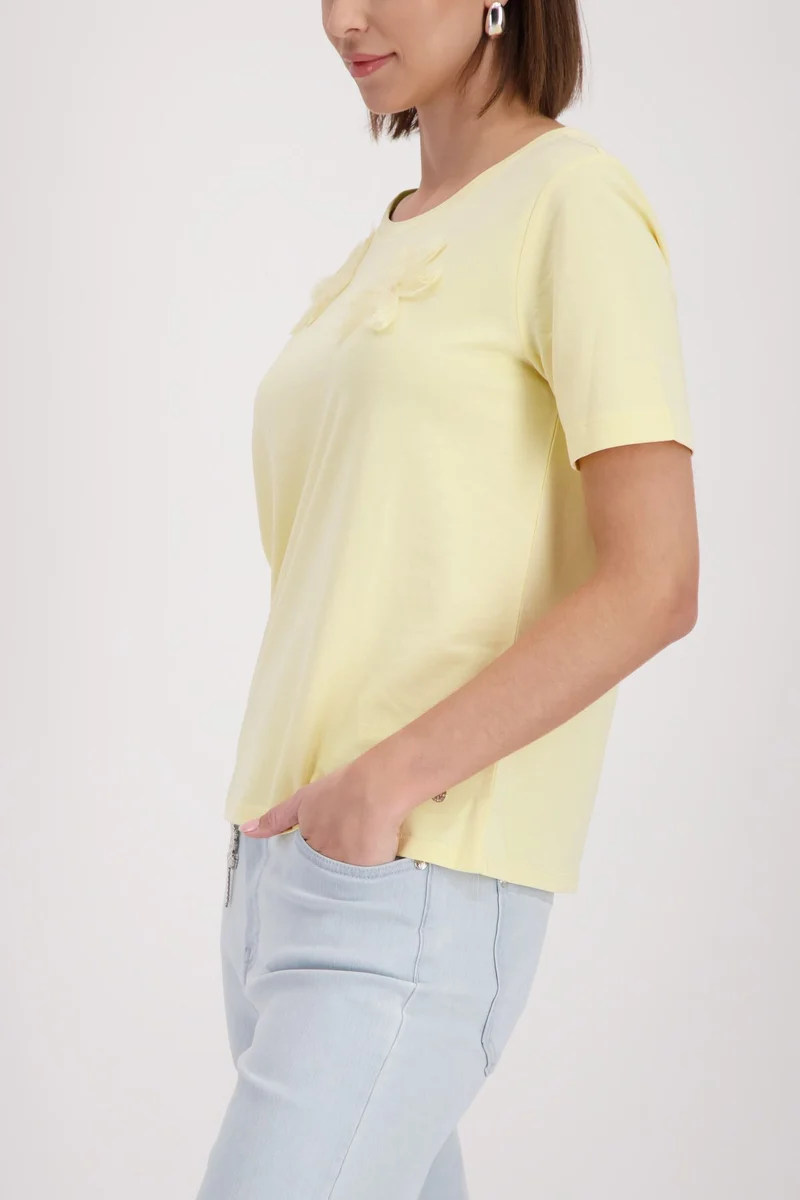 T-Shirt, pastel yellow