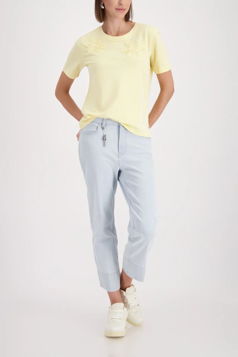T-Shirt, pastel yellow