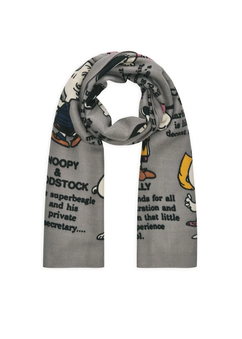 Schal mit Peanuts-Charakteren