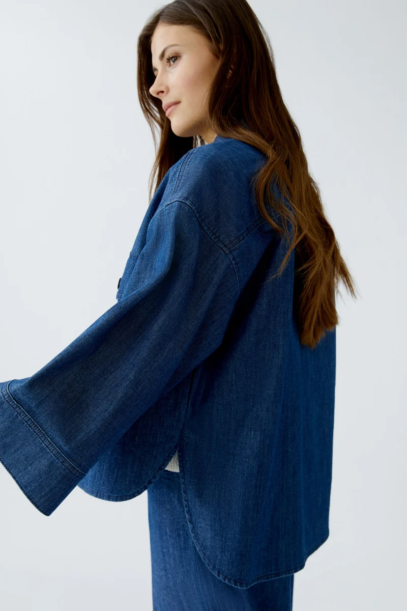 Jeansjacke elastischer Baumwolldenim