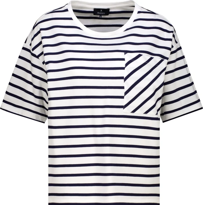 T-Shirt, marine ringel