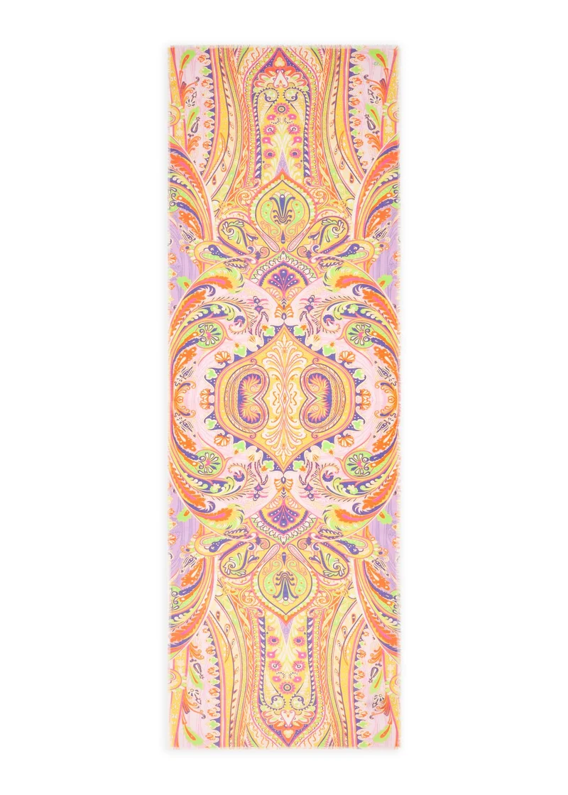 Schal aus Baumwolle mit Paisley-Muster