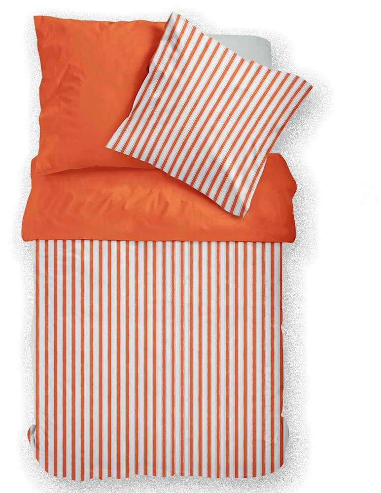 Bettwäsche Satin Wende mit RV Streifen 13