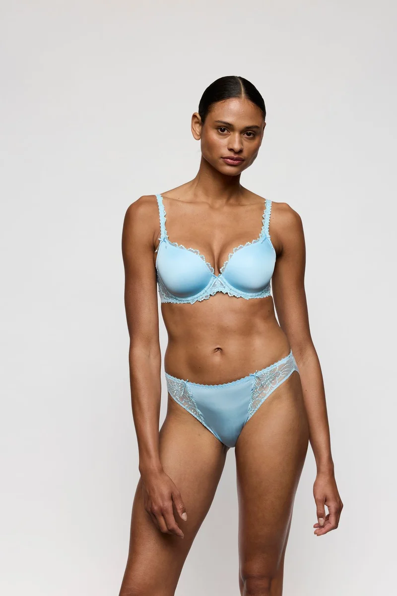 JANE Milky Blue Unterlegter BH Herzform