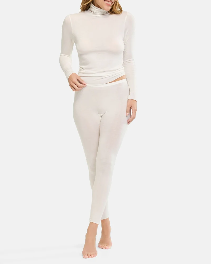 Turtle Neck Langarm cashmere dream, champagner
