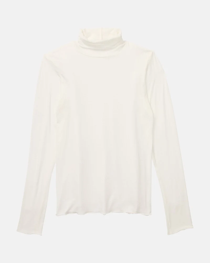 Turtle Neck Langarm cashmere dream, champagner