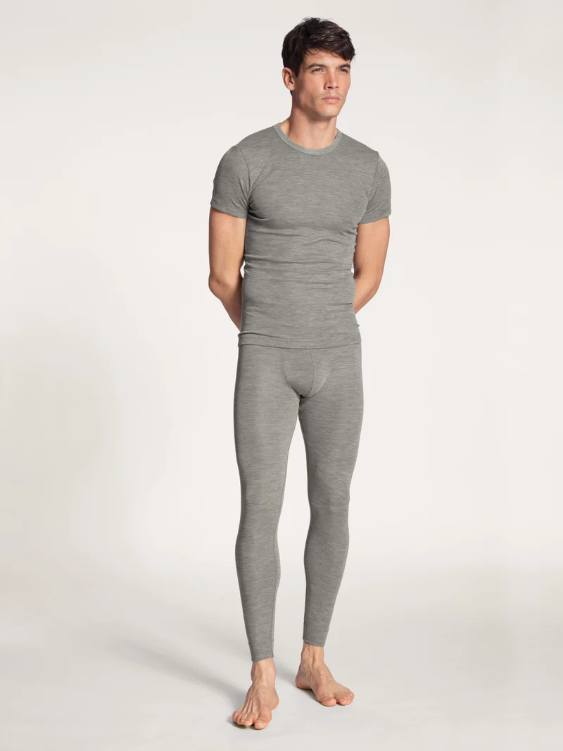 Longpants aus Wolle und Seide