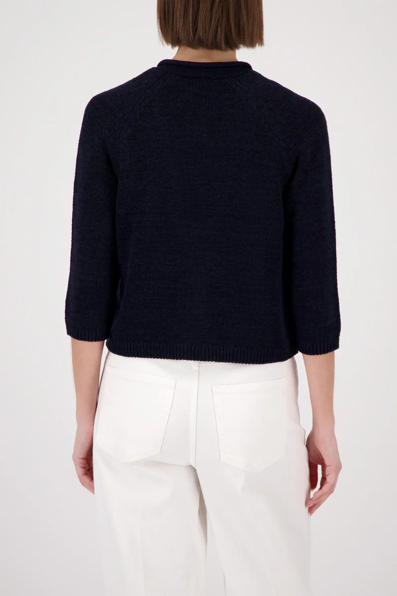 Strickjacke, marine
