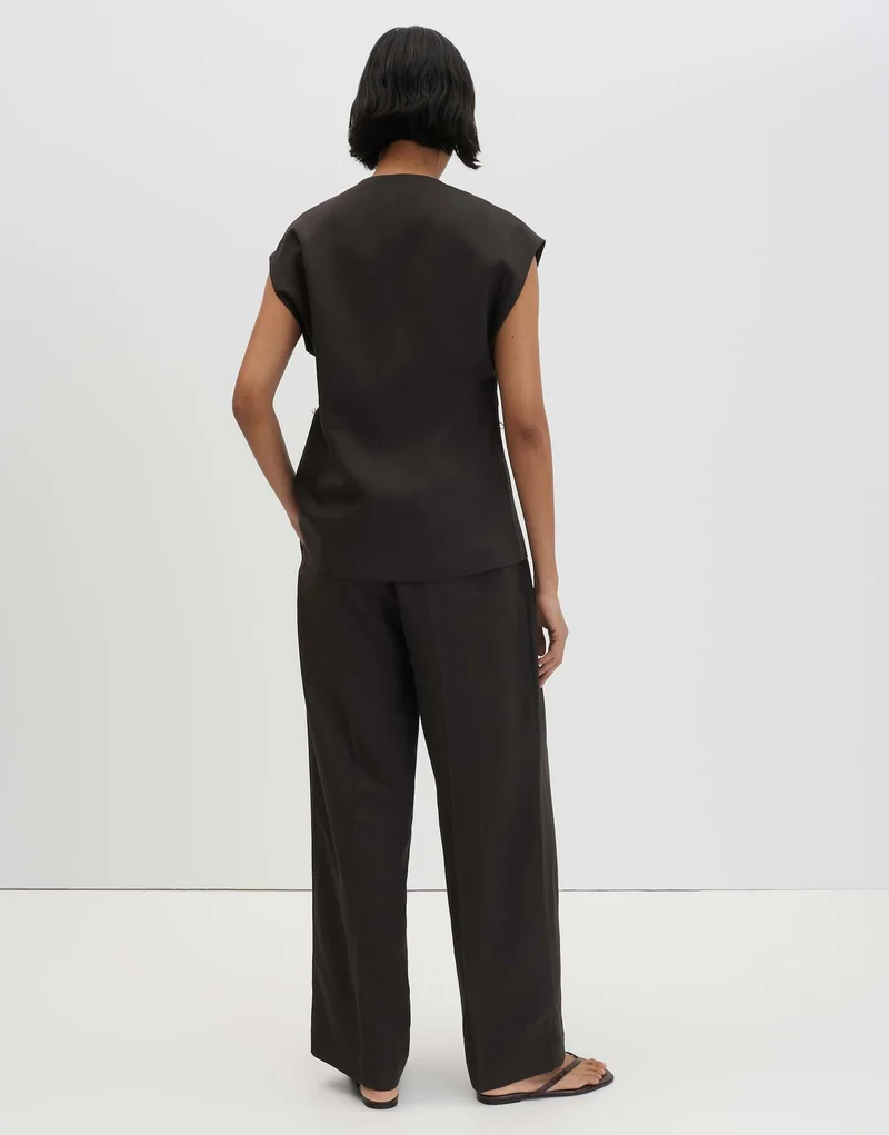 Cisilia linen, dark truffle