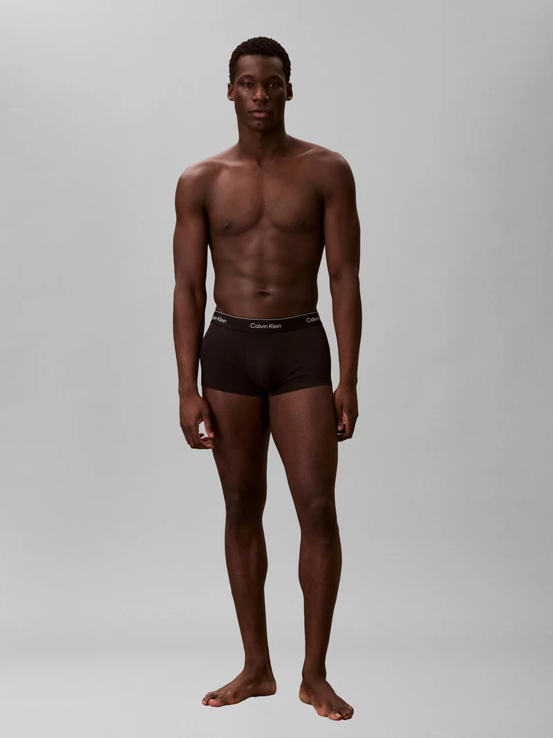3 Pack Low Rise Trunks - Icon Cotton Stretch