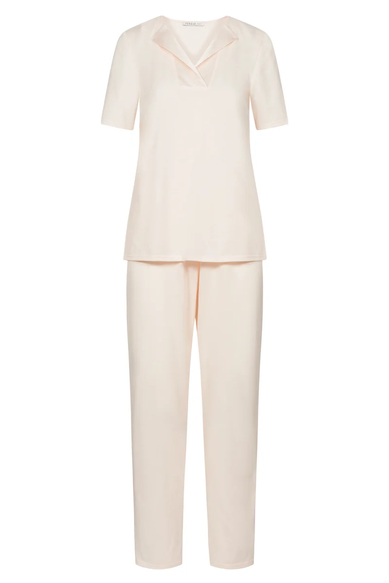 Py, 1/2 sleeve, pants 1/1, v-neck, Peach