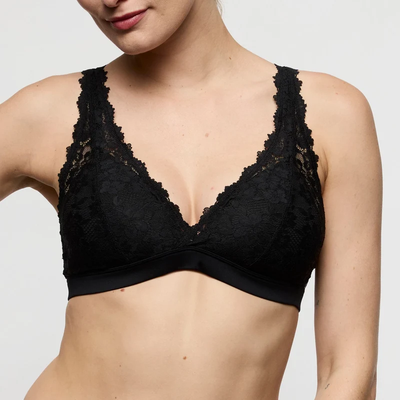 SOFT STUDIO schwarz unterlegtes Bralette