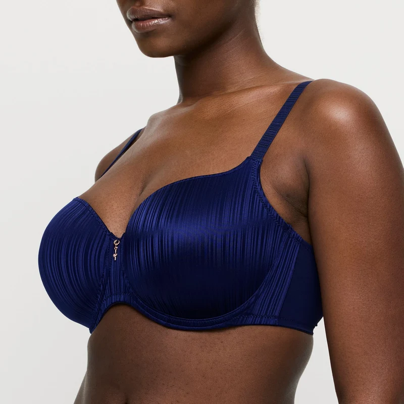 KNOKKE saphir blau Unterlegter BH Herzform
