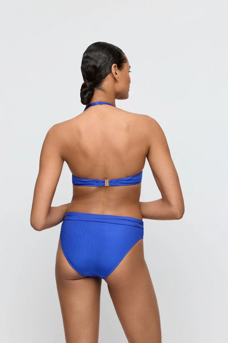 EMLY electric blue Bikinislip mit Umschlag