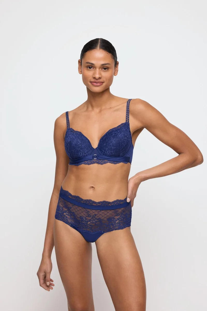 MUSEA saphir blau Unterlegter BH Herzform