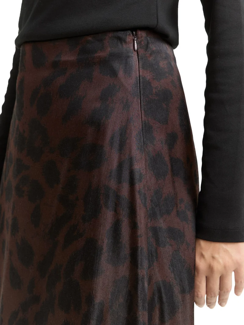 Satin Midi-Rock