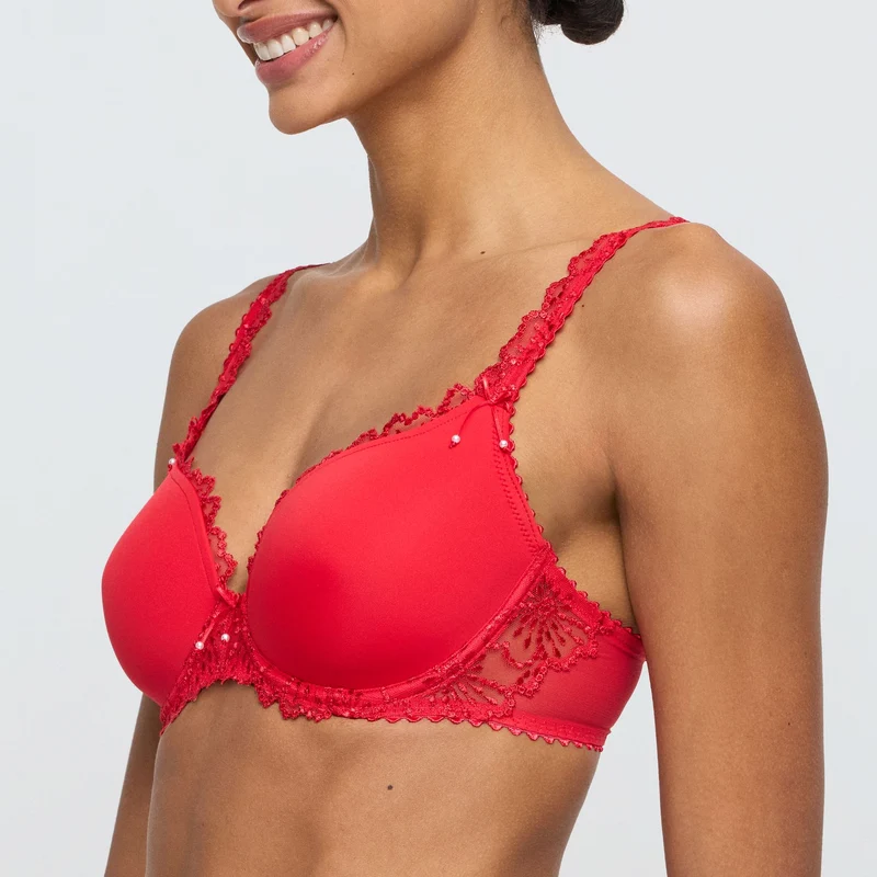 JANE true red Unterlegter BH Herzform