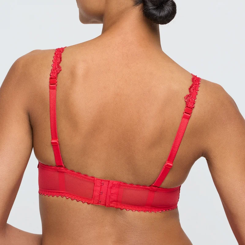 JANE true red Unterlegter BH Herzform