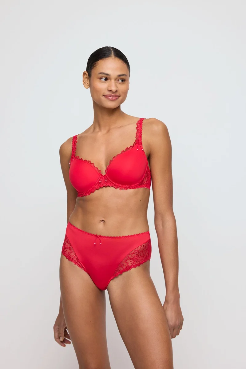 JANE true red Unterlegter BH Herzform