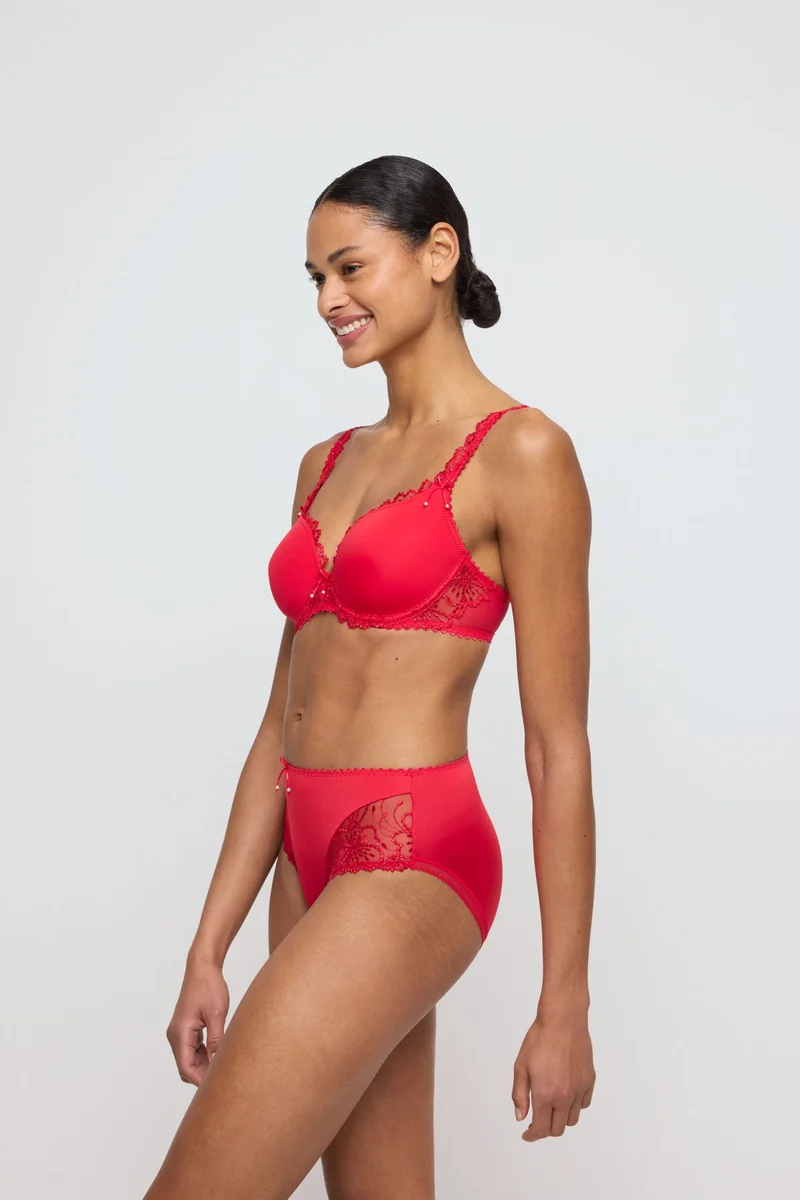 JANE true red Unterlegter BH Herzform