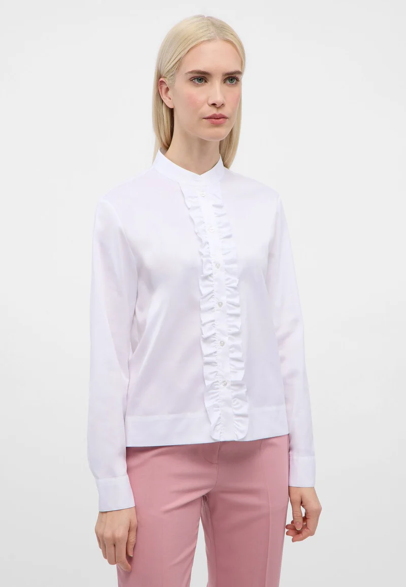 Soft Luxury Shirt Bluse Twill Langarm