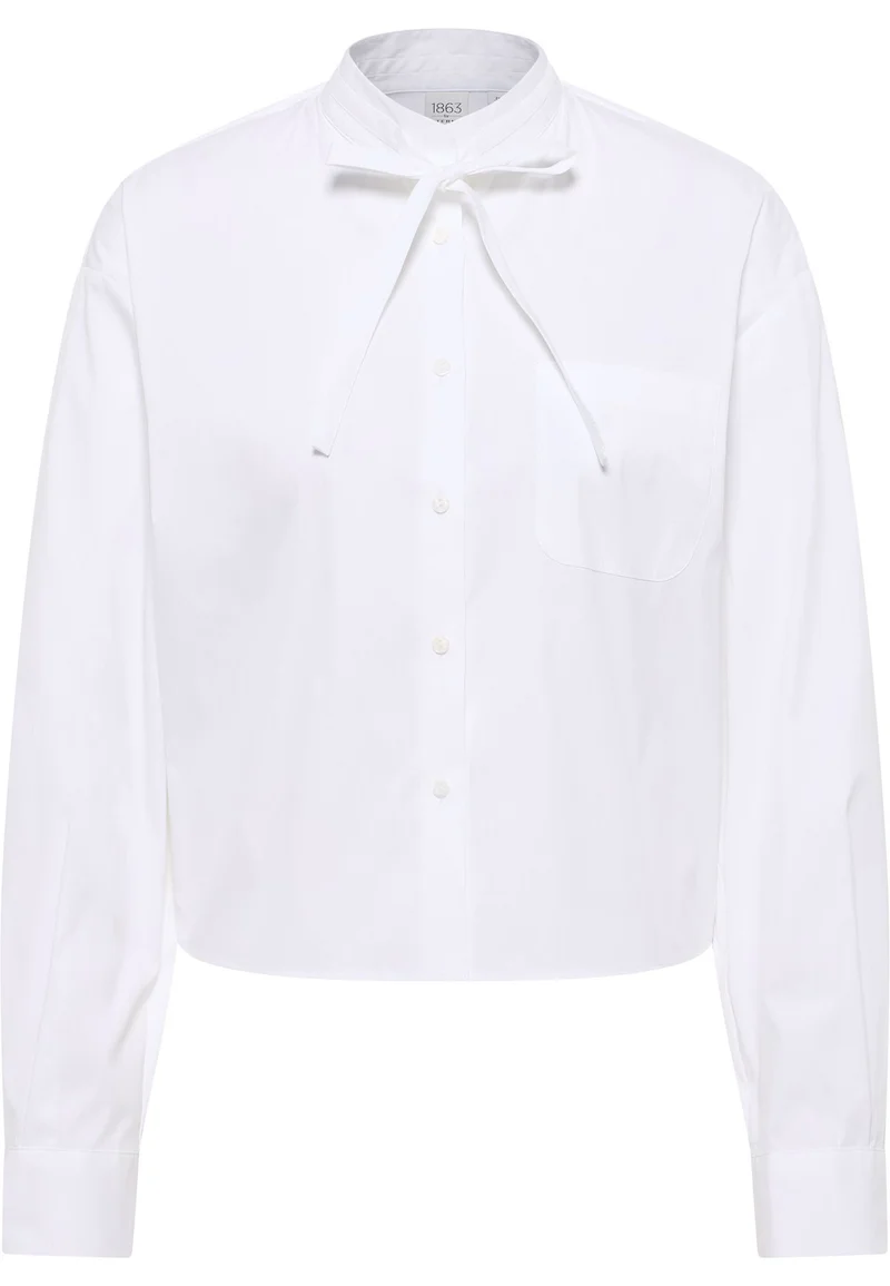 Signature Shirt Bluse Popeline Langarm
