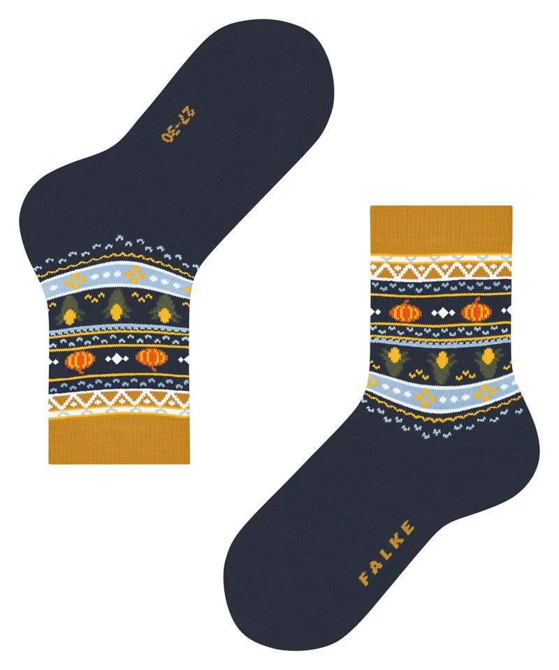 FALKE Pumpkin Fair Isle Kinder