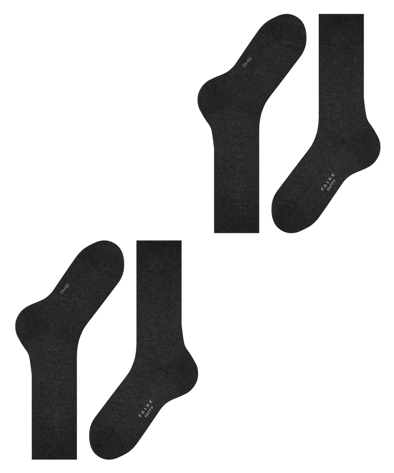 FALKE Happy 2-Pack Herren