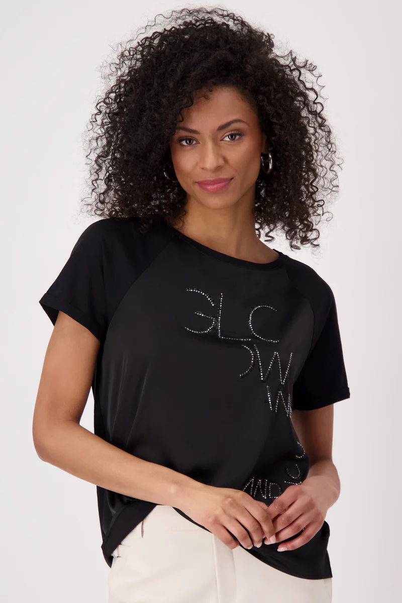 T-Shirt, schwarz