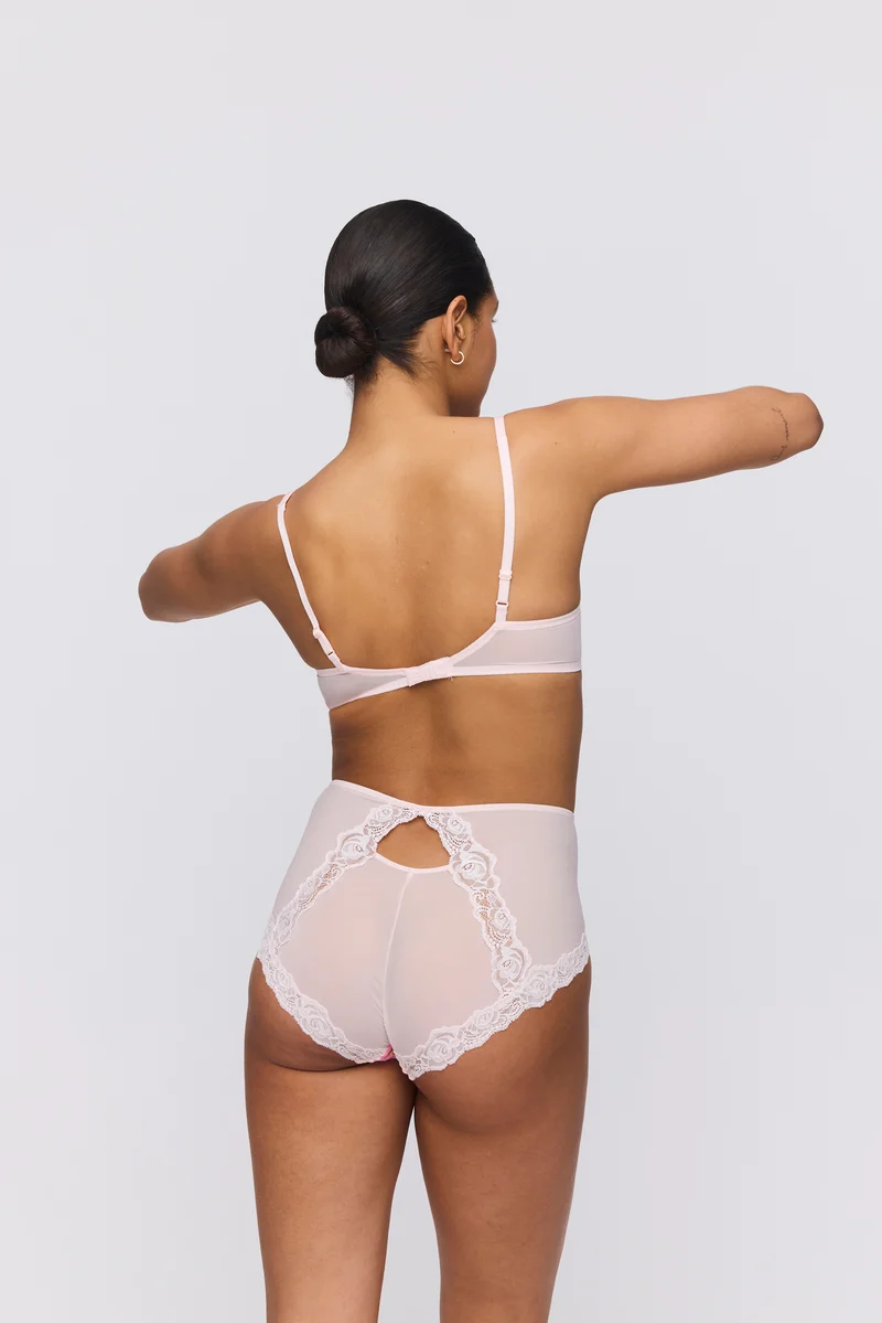 SELYNA gardenia rose Unterlegter BH Herzform