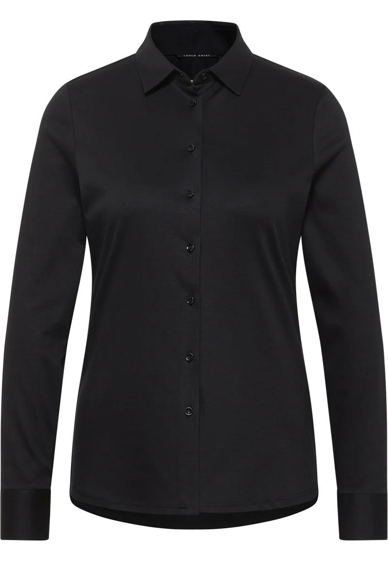 Jersey Shirt Bluse Jersey Langarm
