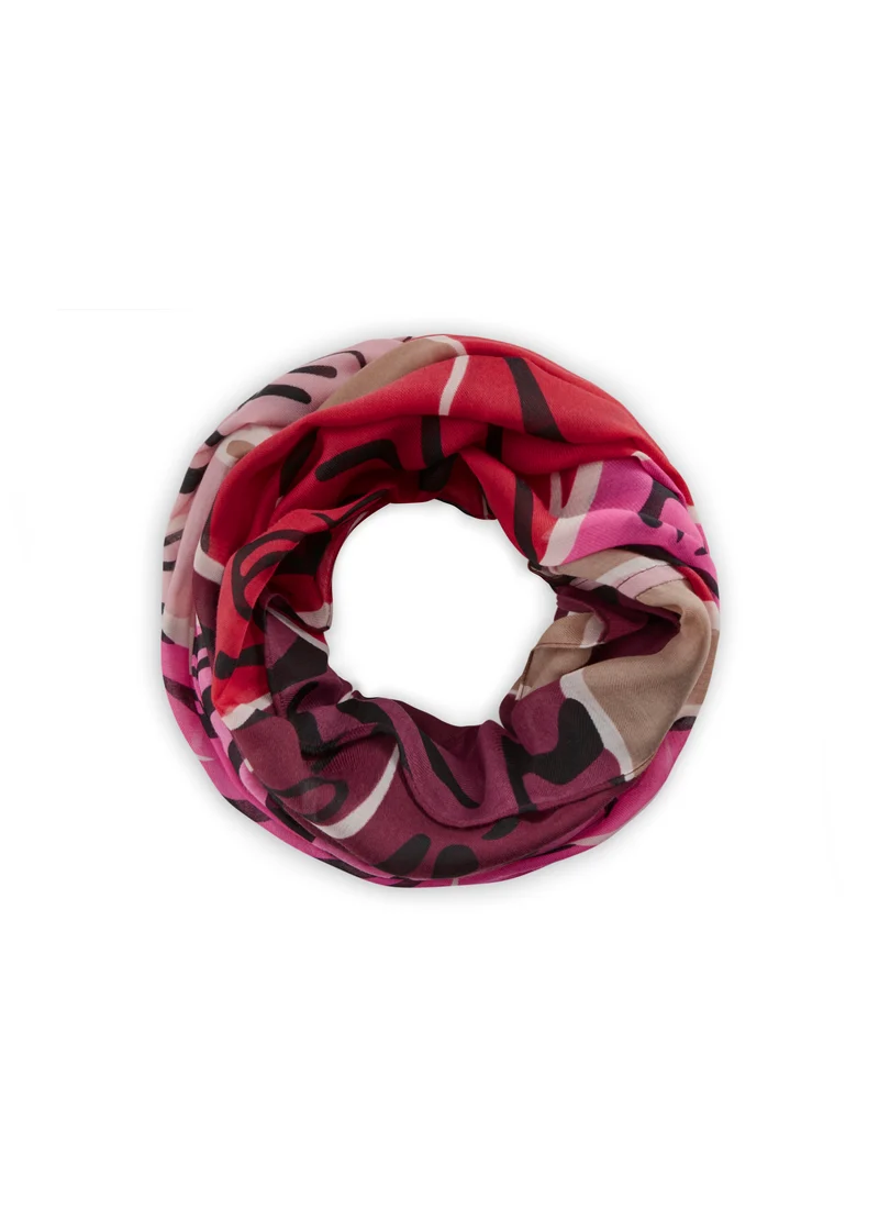 Loop aus recyceltem Polyester mit Tigerprint