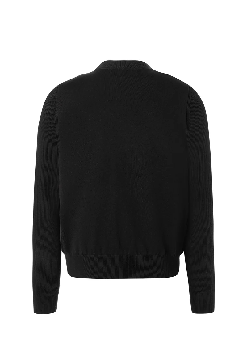Strickjacke Zip 1/1 Arm