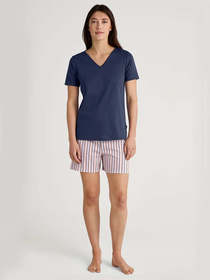 DAMEN Shirt kurzarm, peacoat blue
