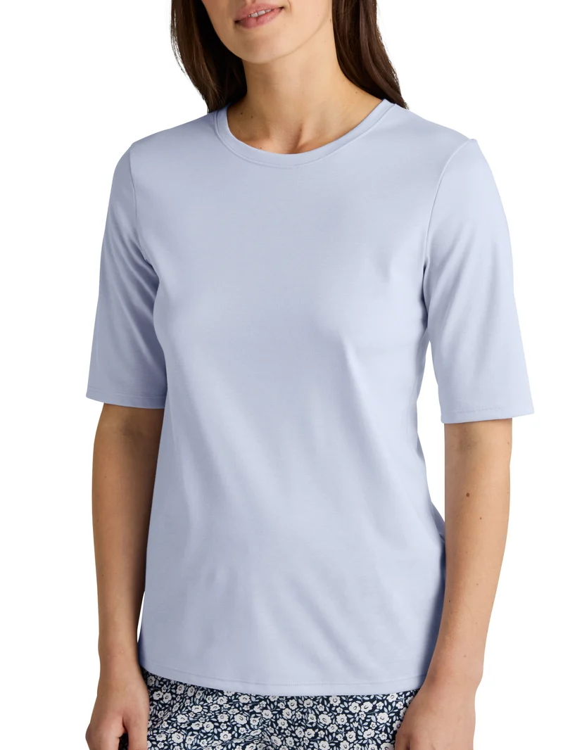 DAMEN Shirt kurzarm, harmony blue