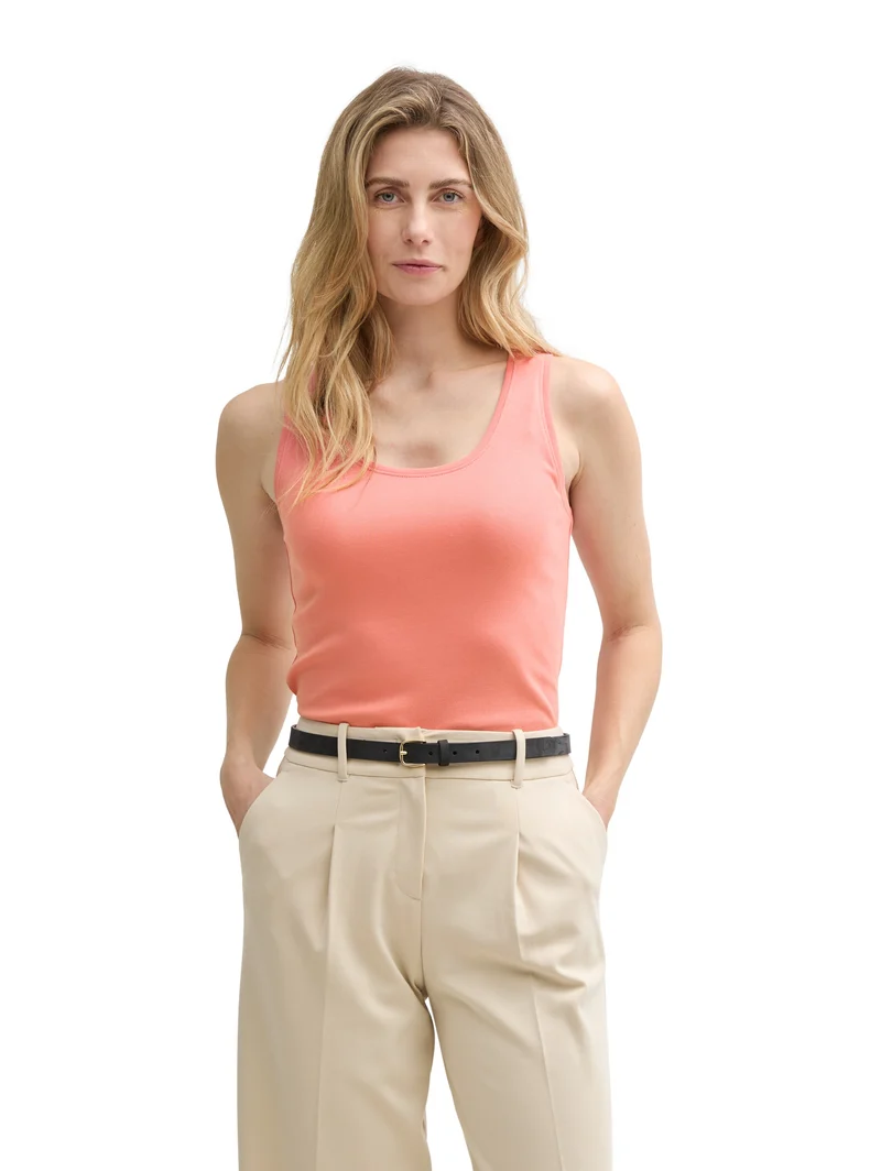 Basic Top mit Rundhalsausschnitt
