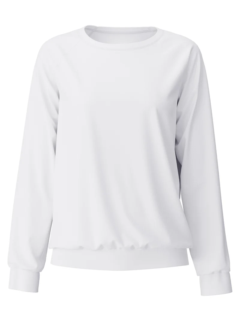 DAMEN Shirt langarm, star white
