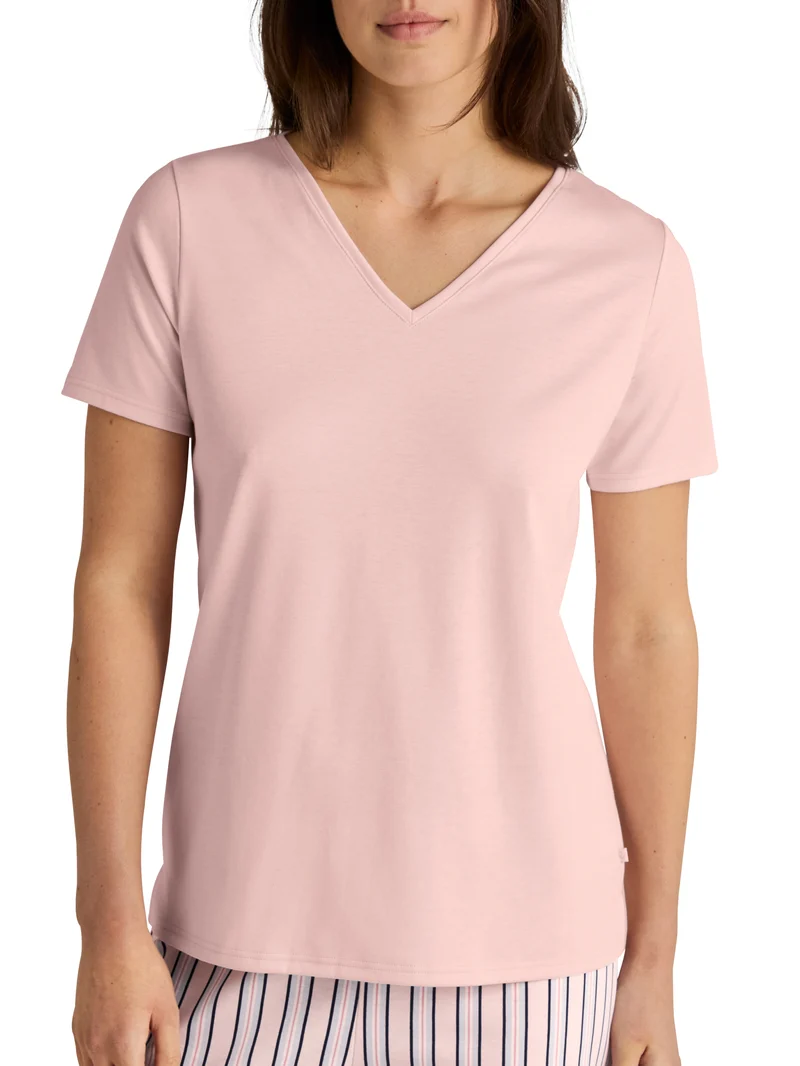 DAMEN Shirt kurzarm, pearl blush
