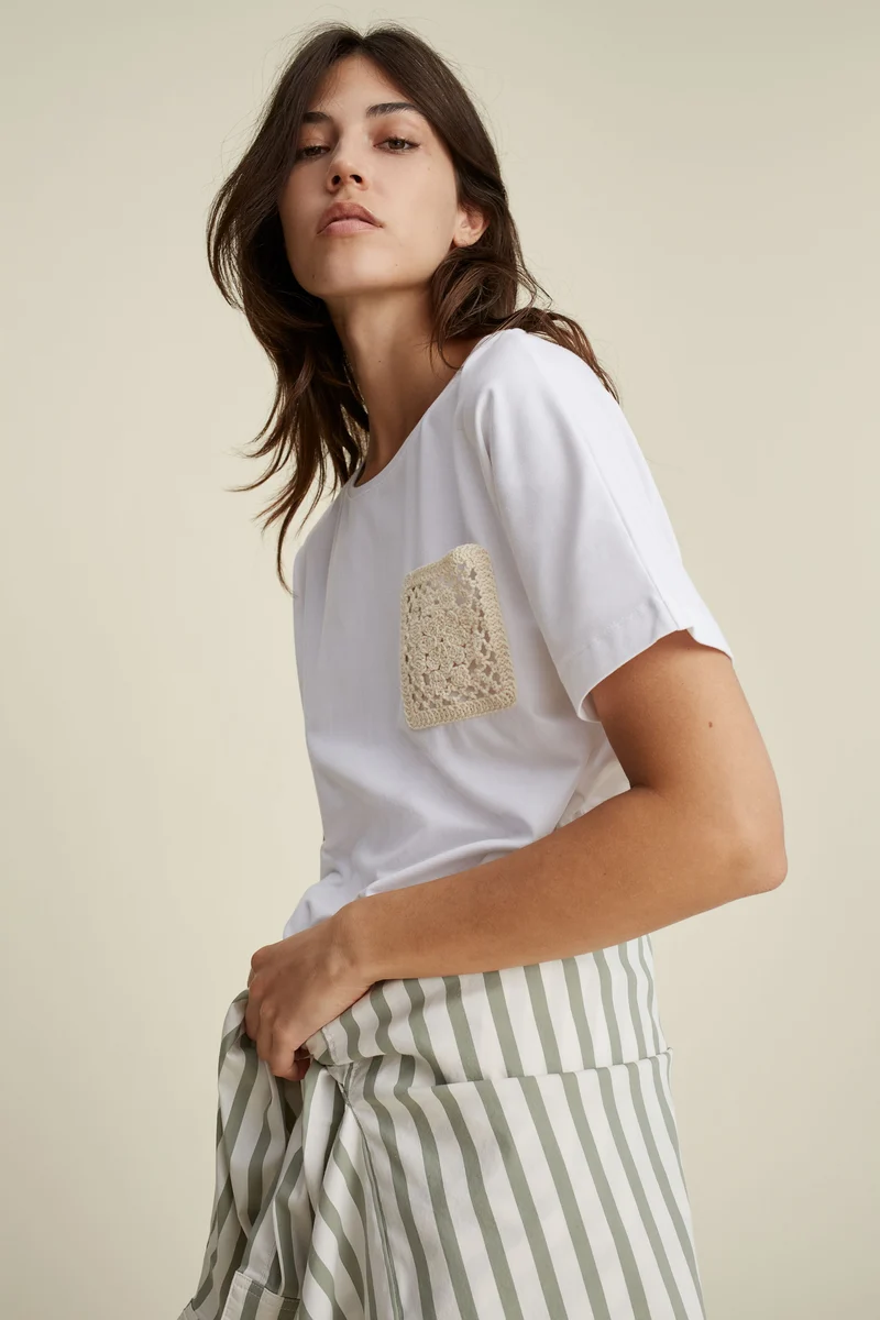 Longbluse Baumwollmischung