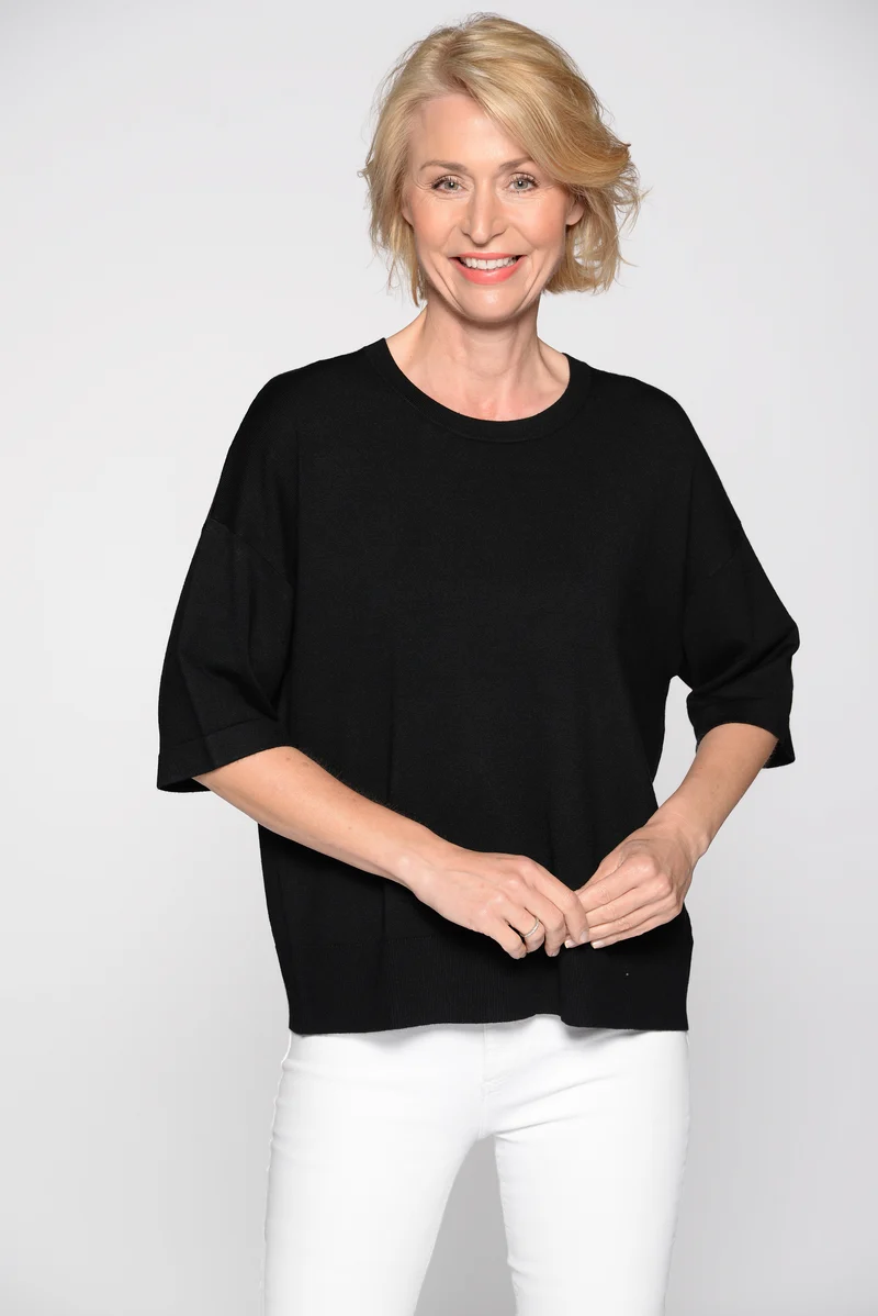 Rdh.-Pullover, 1/2 Arm, uni