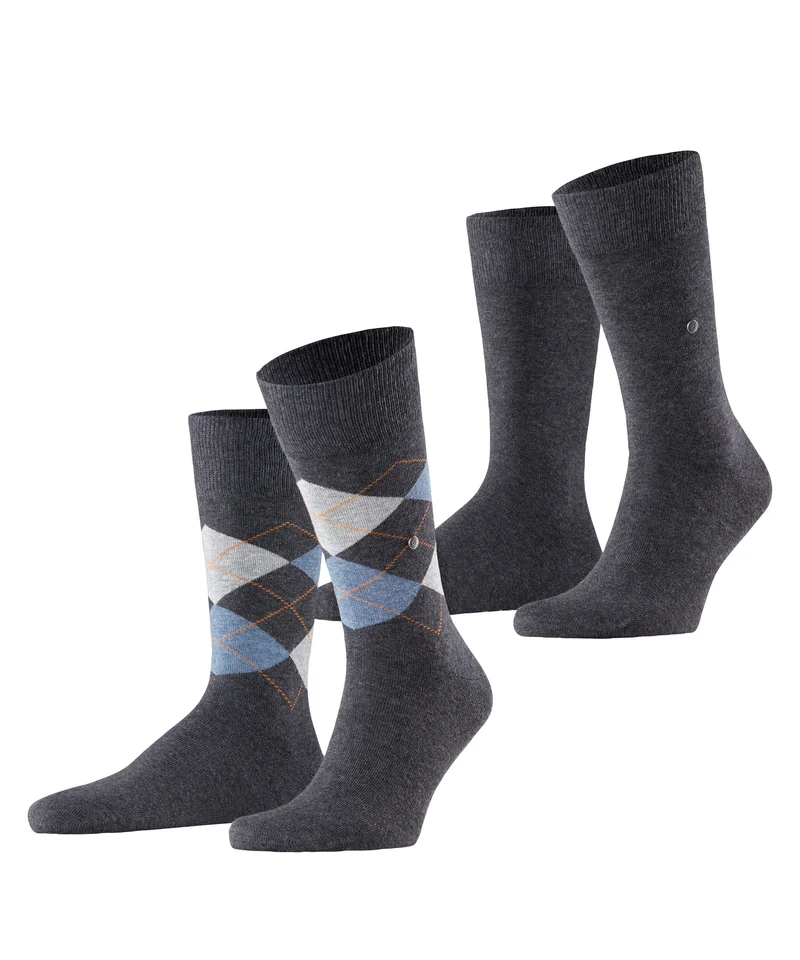 Burlington Everyday Argyle Mix 2-Pack Herren