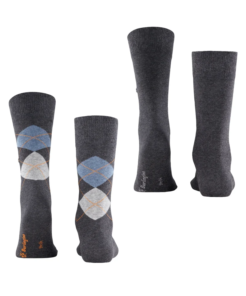 Burlington Everyday Argyle Mix 2-Pack Herren